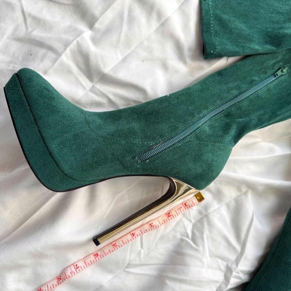 Green Thigh High Boots